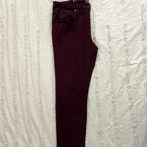 Ava & Viv Plus Size Burgundy Jean - Picture 2 of 8